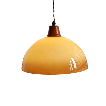 Ravfarvet Retro Glas Pendellampe - 30cm