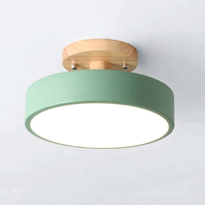 Dæmpbar LED-loftslampe i træ - 36W