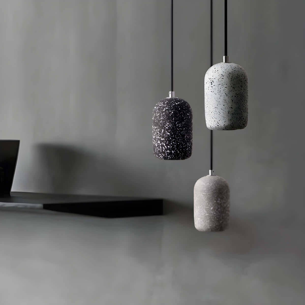Moderne Cement Pendellampe - Dia 16cm