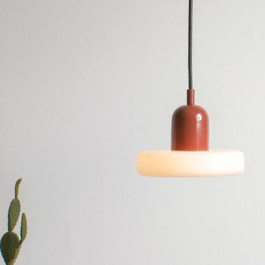Elegant Pendellampe i Glas & Metal