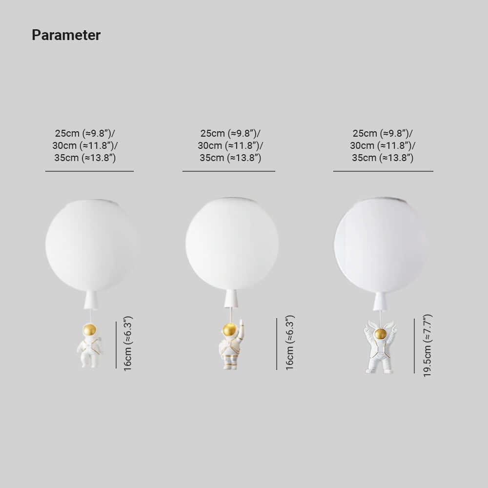 Moderne Måne Astronaut LED Loftslampe
