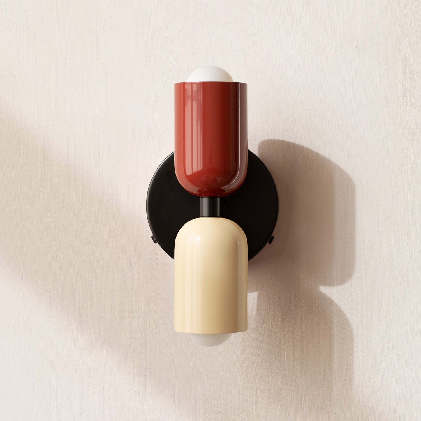 Retro Dobbelt Væglampe i Metal