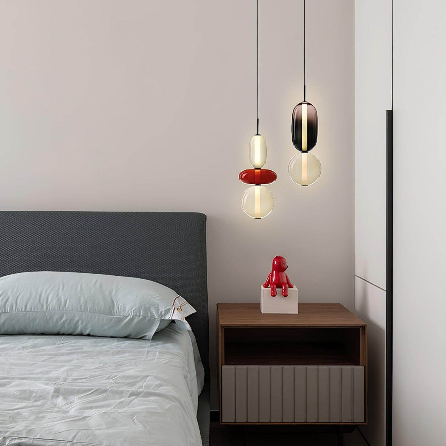 Farverig Glas Pendel - Moderne Designlampe