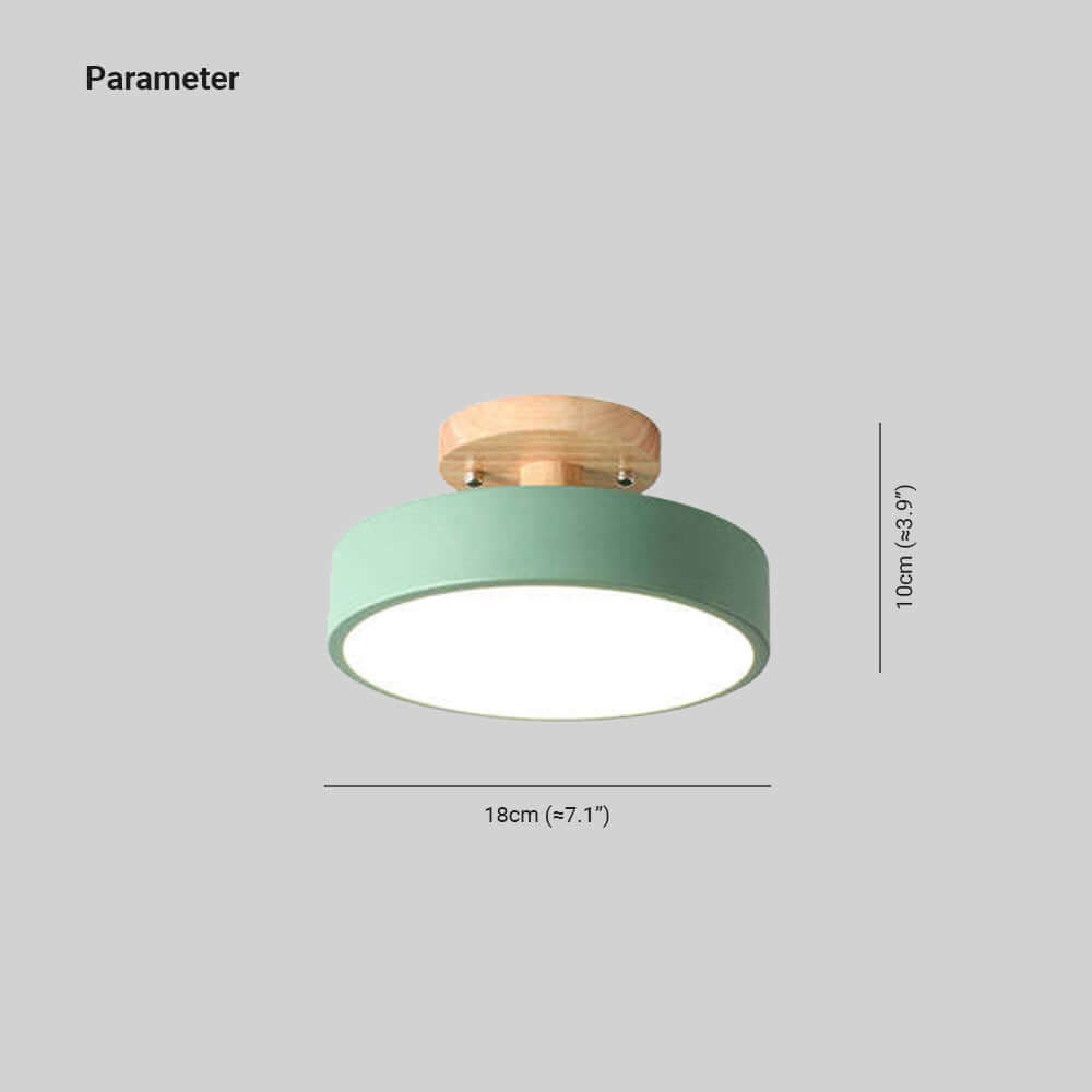 Dæmpbar LED-loftslampe i træ - 36W