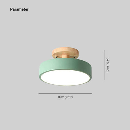 Dæmpbar LED-loftslampe i træ - 36W