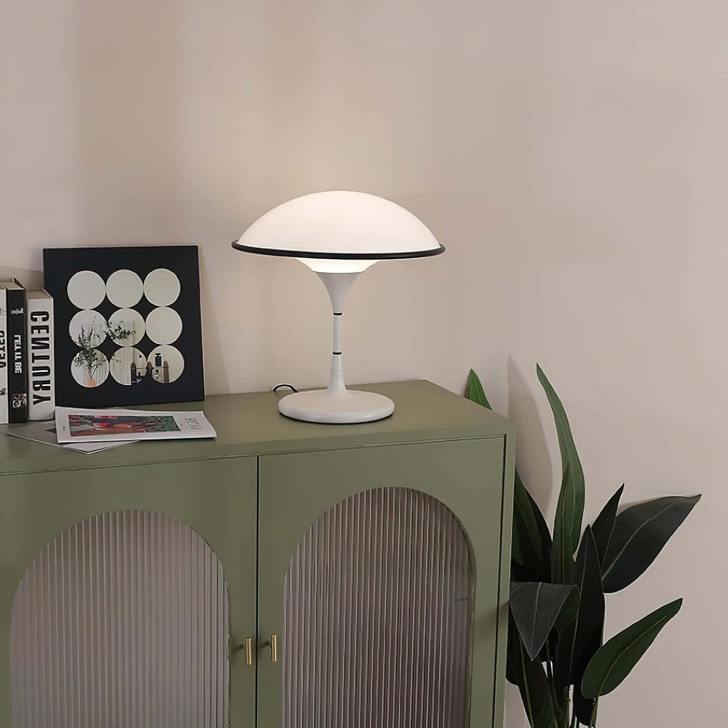 Elegant Bordlampe i Retro-Moderne Design