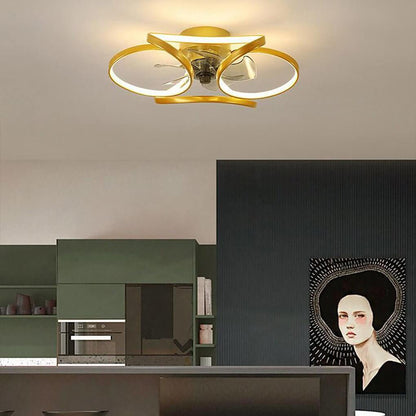 LED Loftlampe m/ Ventilator - Moderne Design