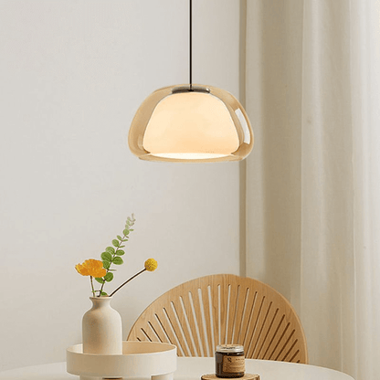 Elegant Jelly Pendellampe i Mælkeglas