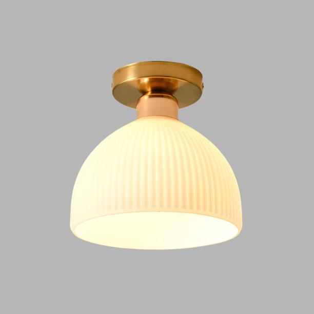Elegant Mælkehvid Glas Loftslampe