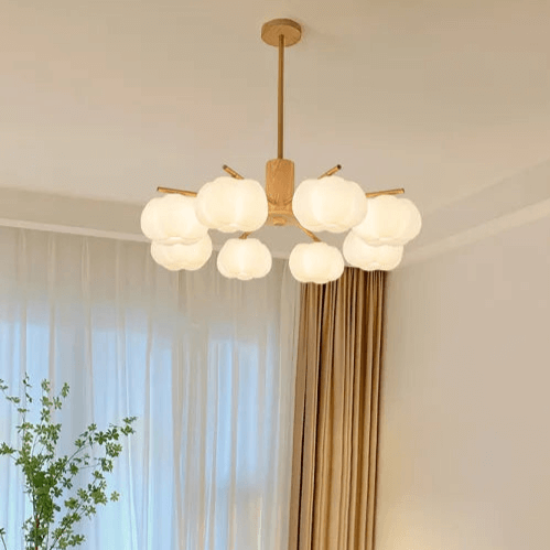 Moderne Loftslampe i Træ & Metal