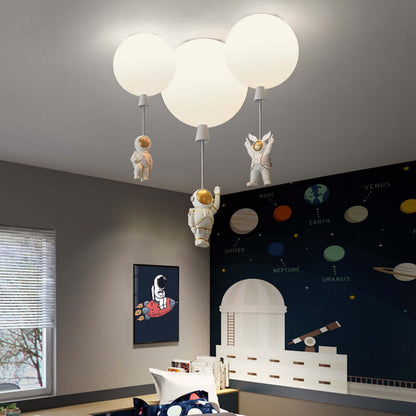 Moderne Måne Astronaut LED Loftslampe