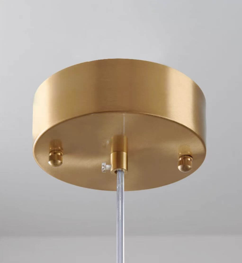 Elegant Pendel i Gråt Glas med Stjernehimmeleffekt