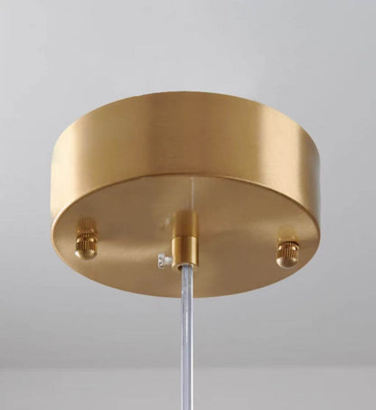 Elegant Pendel i Gråt Glas med Stjernehimmeleffekt