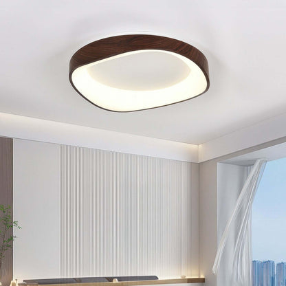 Moderne LED Loftslampe i Trædesign - 40/50/60cm