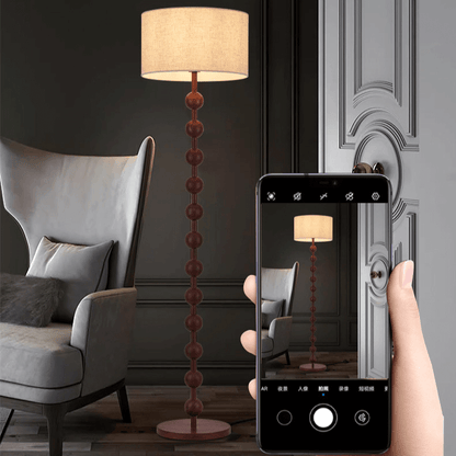 Elegant Gulvlampe i Træ - Japandi Stil