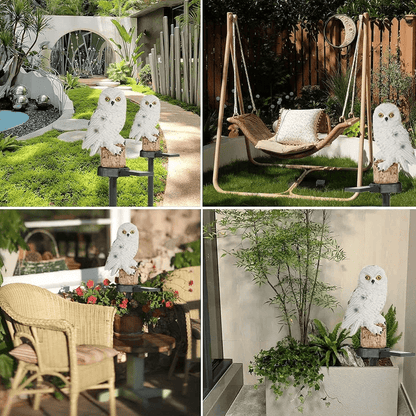 Solcelle Ugler Havebelysning (2-pak)