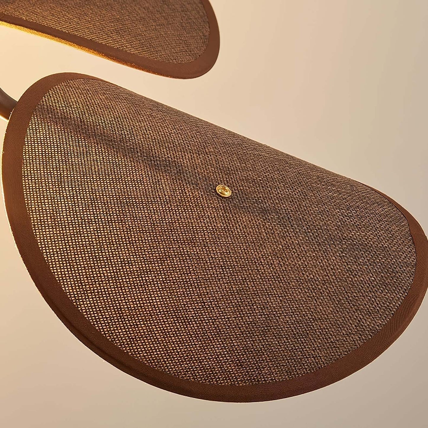 Elegant Blomster Væglampe 52cm - Metal & Hør