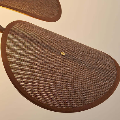 Elegant Blomster Væglampe 52cm - Metal & Hør