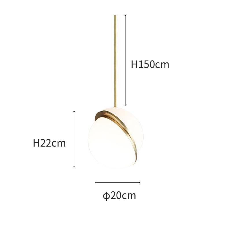 Elegant Halvmåne Pendellampe