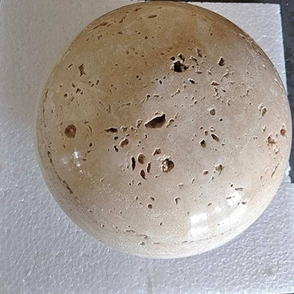 Elegant Cremefarvet Væglampe i Travertin