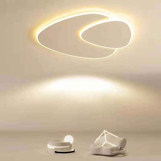 Minimalistisk LED-loftslampe, Elliptisk Design