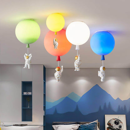 Moderne Måne Astronaut LED Loftslampe
