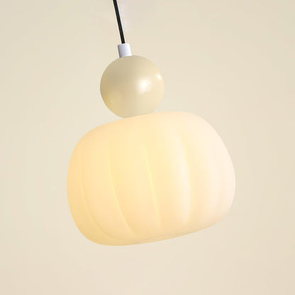 Elegant Græskarformet Pendellampe - 14cm