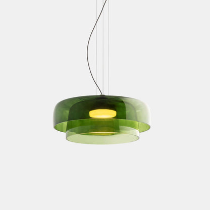 Elegant Glasloftlampe med LED | Justerbar