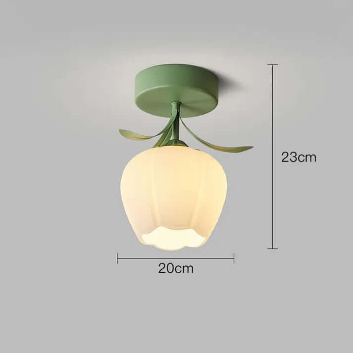 Tiffany Blomster Loftslampe i Mini Format