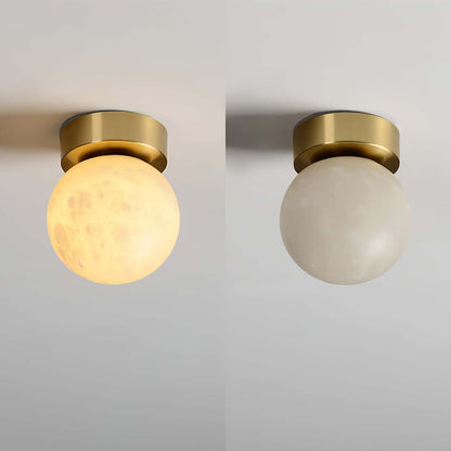 Elegant Alabast Loftslampe - 15cm