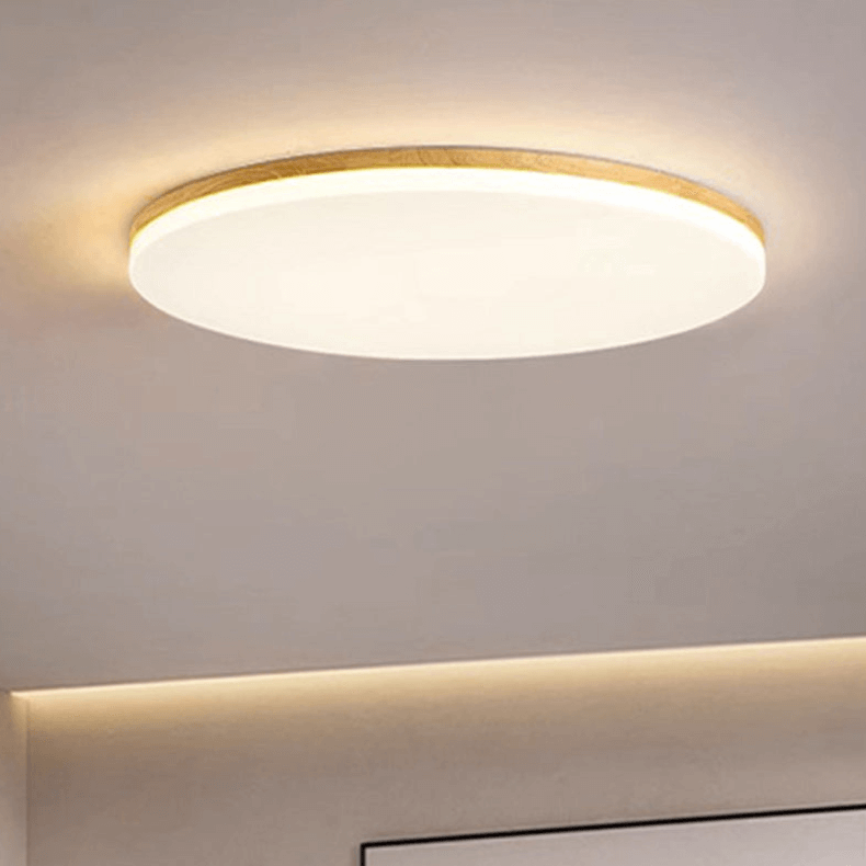 Rund LED-loftslampe i akryl