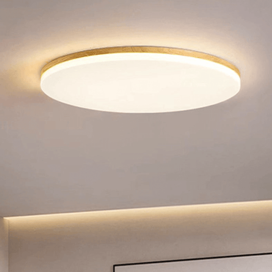 Rund LED-loftslampe i akryl