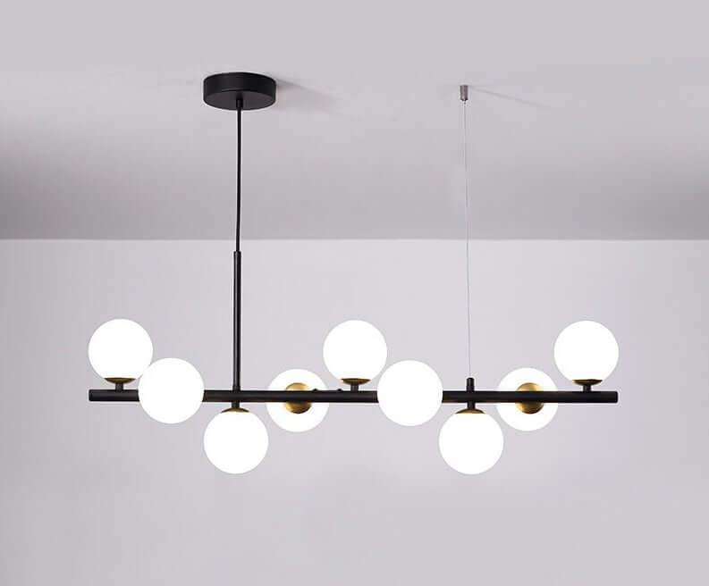 Elegant Pendellampe i Glas og Metal - 83x24cm