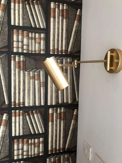 Justerbar Svingarm Væglampe i Metal