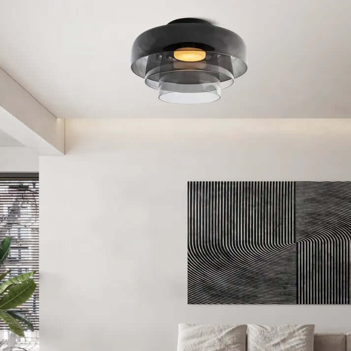 Elegant Glas Loftlampe - Nordisk Design