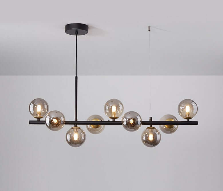 Elegant Pendellampe i Glas og Metal - 83x24cm