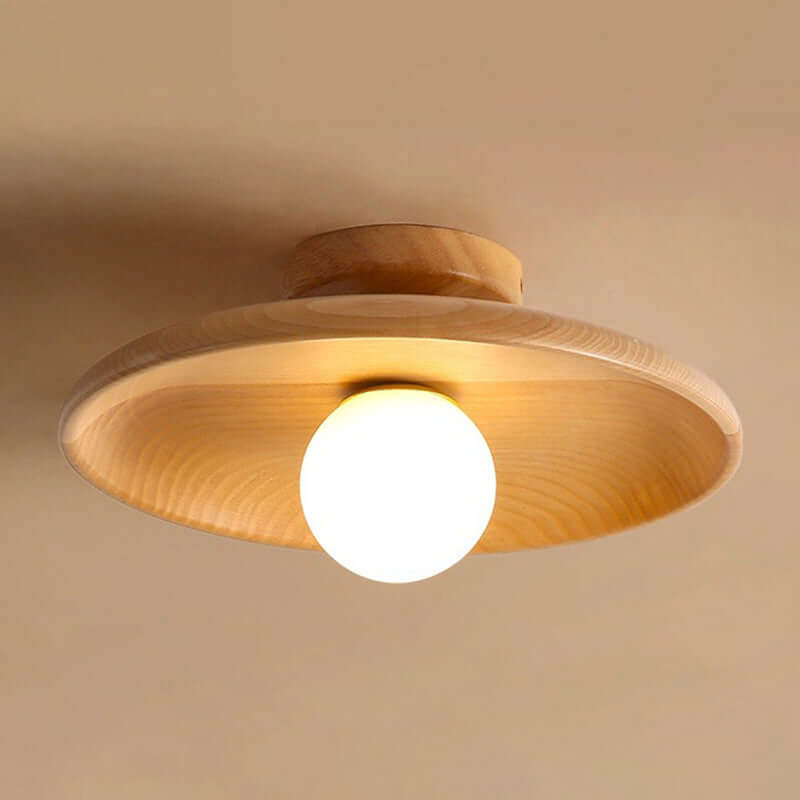 Moderne Lavt Skålformet Loftslampe