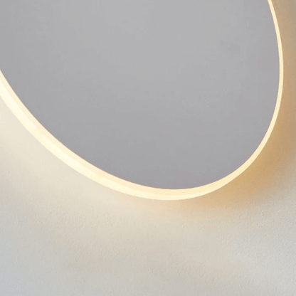 Rund LED-udendørslampe i metal