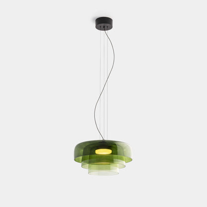 Elegant Glasloftlampe med LED | Justerbar