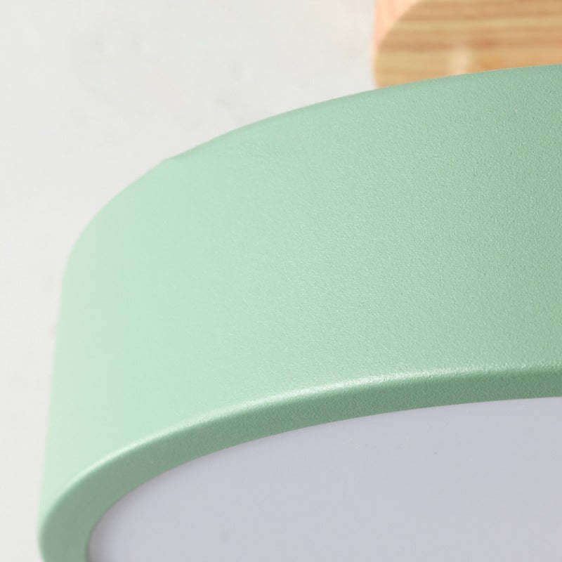 Dæmpbar LED-loftslampe i træ - 36W