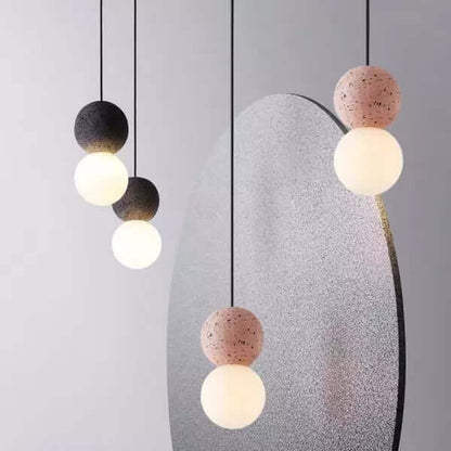 Elegant Pendellampe med Opal Glasdiffusor