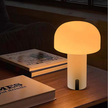Dæmpbar Champignon Bordlampe - Trådløs LED Lampe