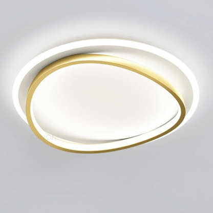 Elegant Loftslampe i Sort/Guld