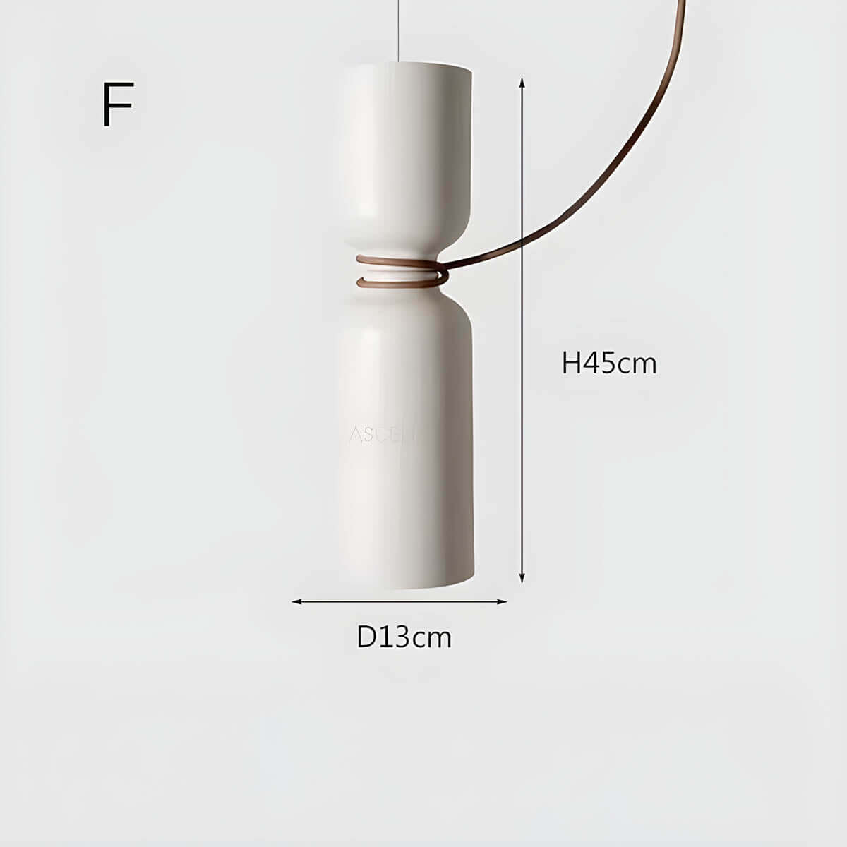 Geometrisk Pendellampe i Sort, Hvid & Grå