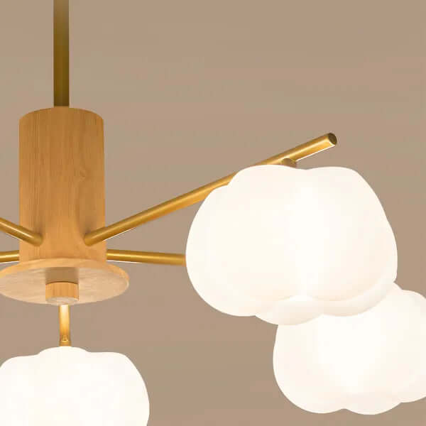 Moderne Loftslampe i Træ & Metal
