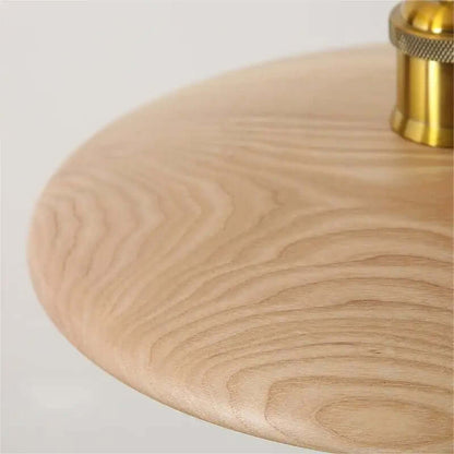 Designer loftslampe i træ med LED | Elegant belysning