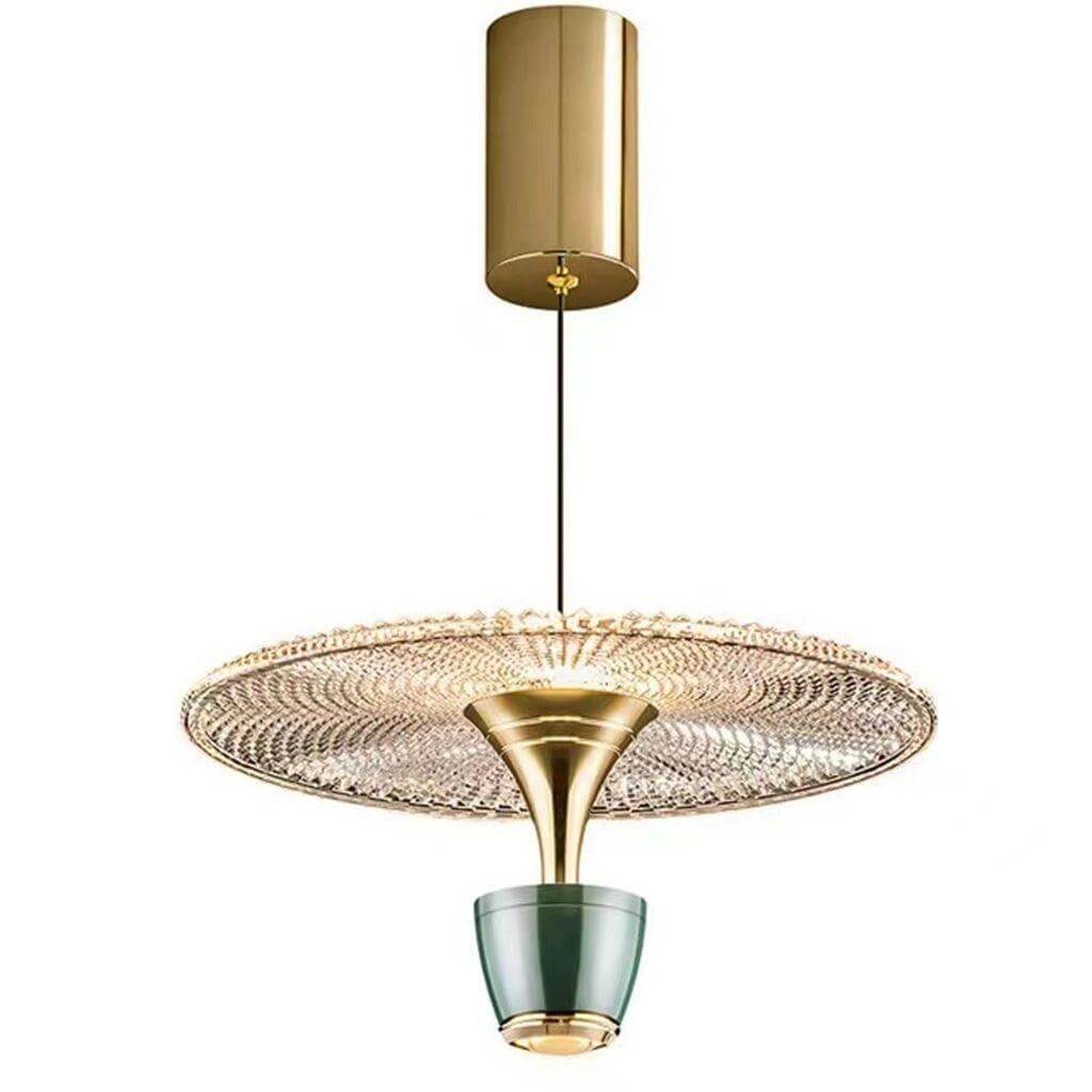 Moderne LED-Pendellampe, Diskformet Design