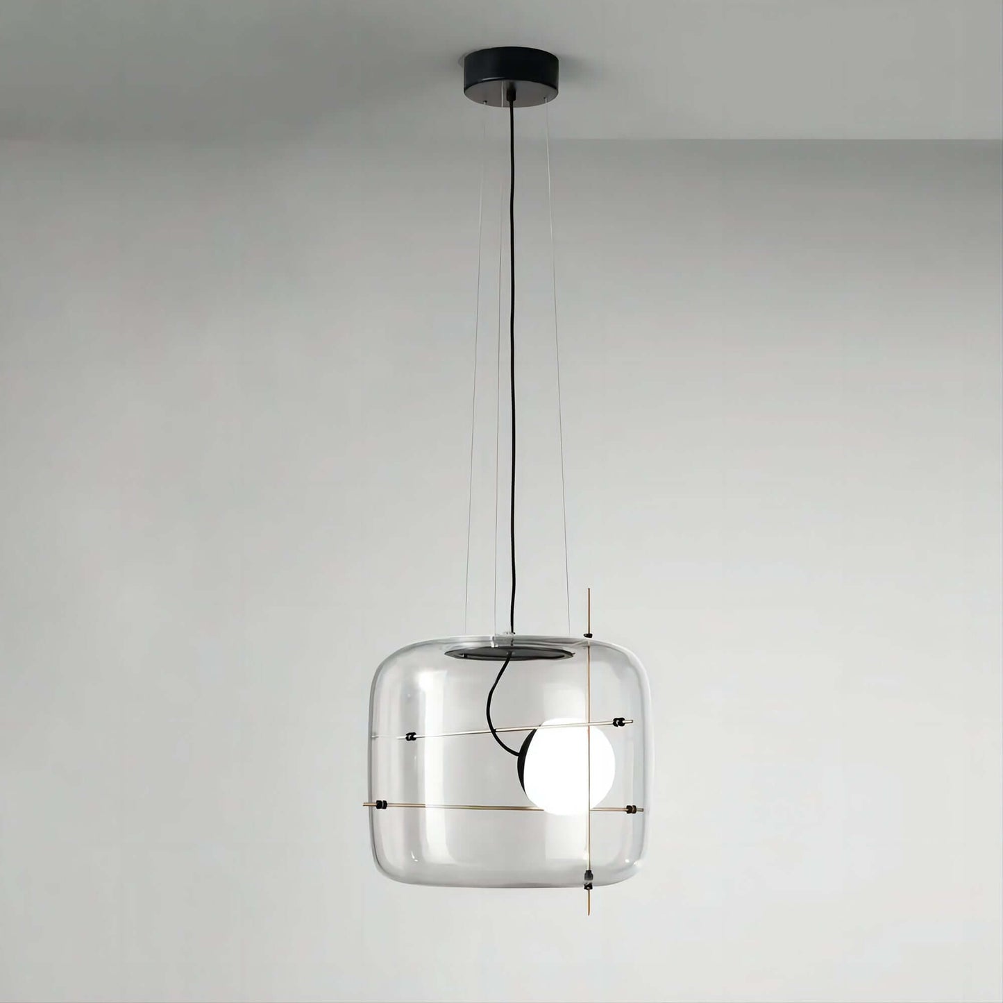Elegant Glas Pendellampe - 30cm