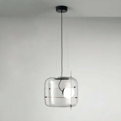 Elegant Glas Pendellampe - 30cm