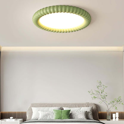 Modern LED Loftlampe med Bølget Design, 50cm